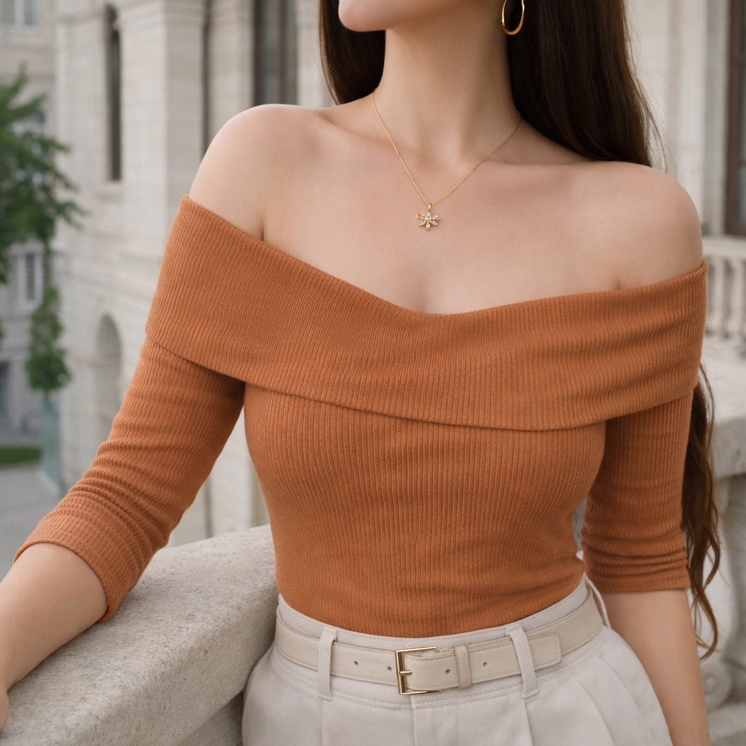 Blusa Perla 3 blusa perla almendra talla única Colombia