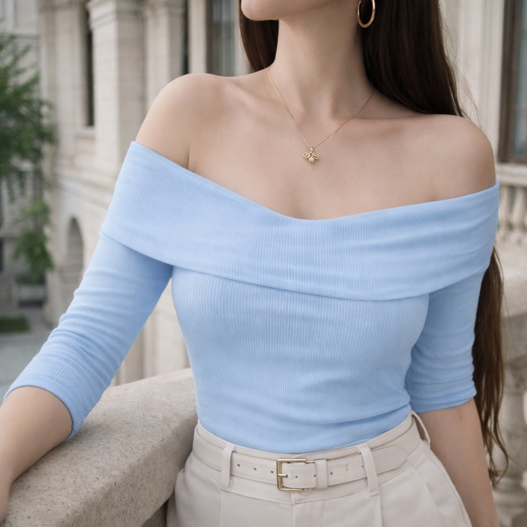 Blusa Perla 4 blusa perla azul claro talla única Colombia